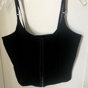 Vintage Black Crop Top